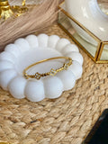 Zirconia Studded Gold Plated Anti Tarnish Bracelet