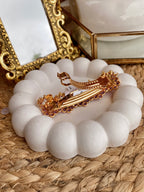 Polki Kempu Green Antique Temple Hairclip