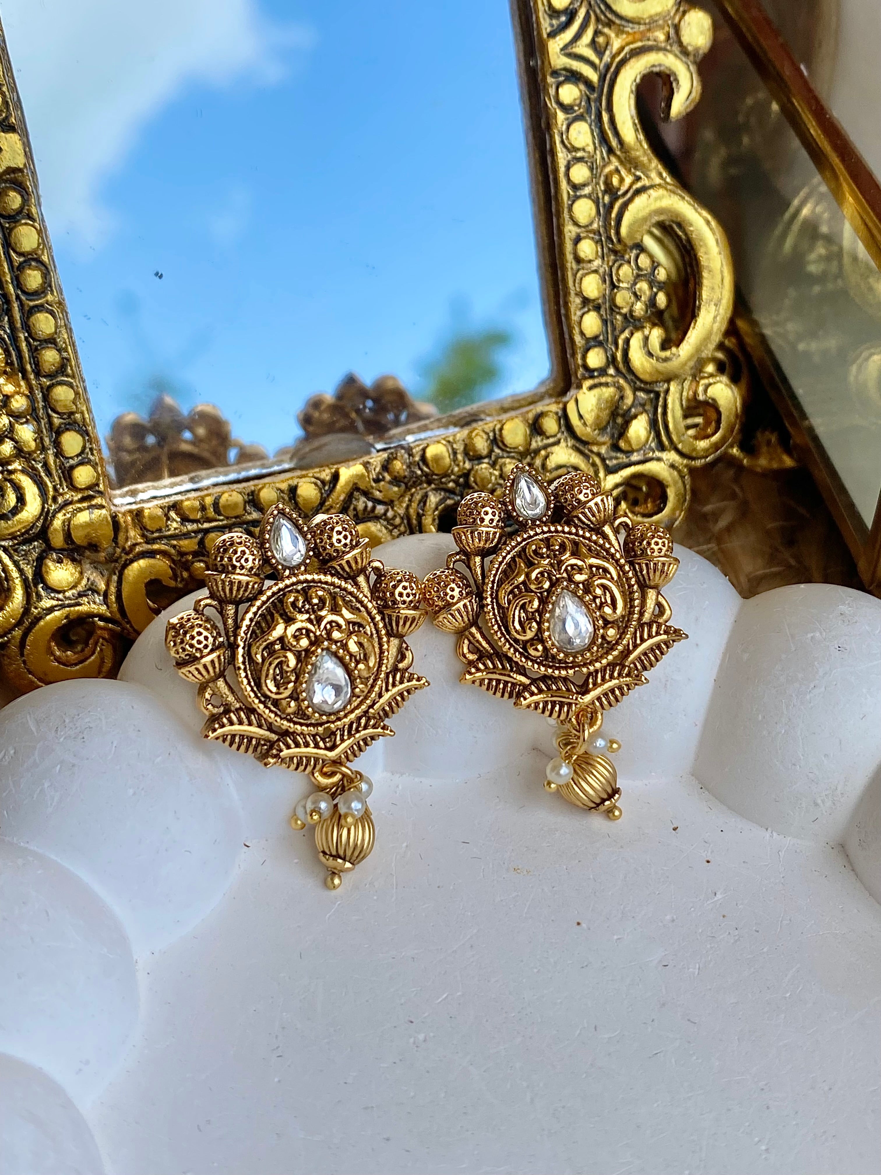Polki Antique Earrings