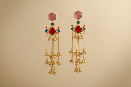 Navratna Kashmiri Earrings