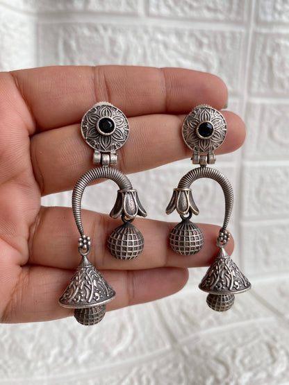 "Panghat" Silverloookalike Jhumka