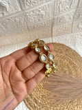 Signature Sleek Moissanite Kundan Screw Bangles