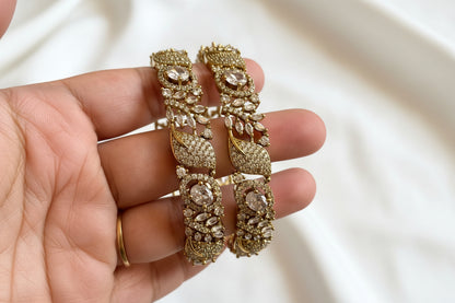 Signature Zircon Studded Bangle- Pair of 2