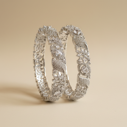 Signature Temple Antique Bangles- Pair of 2