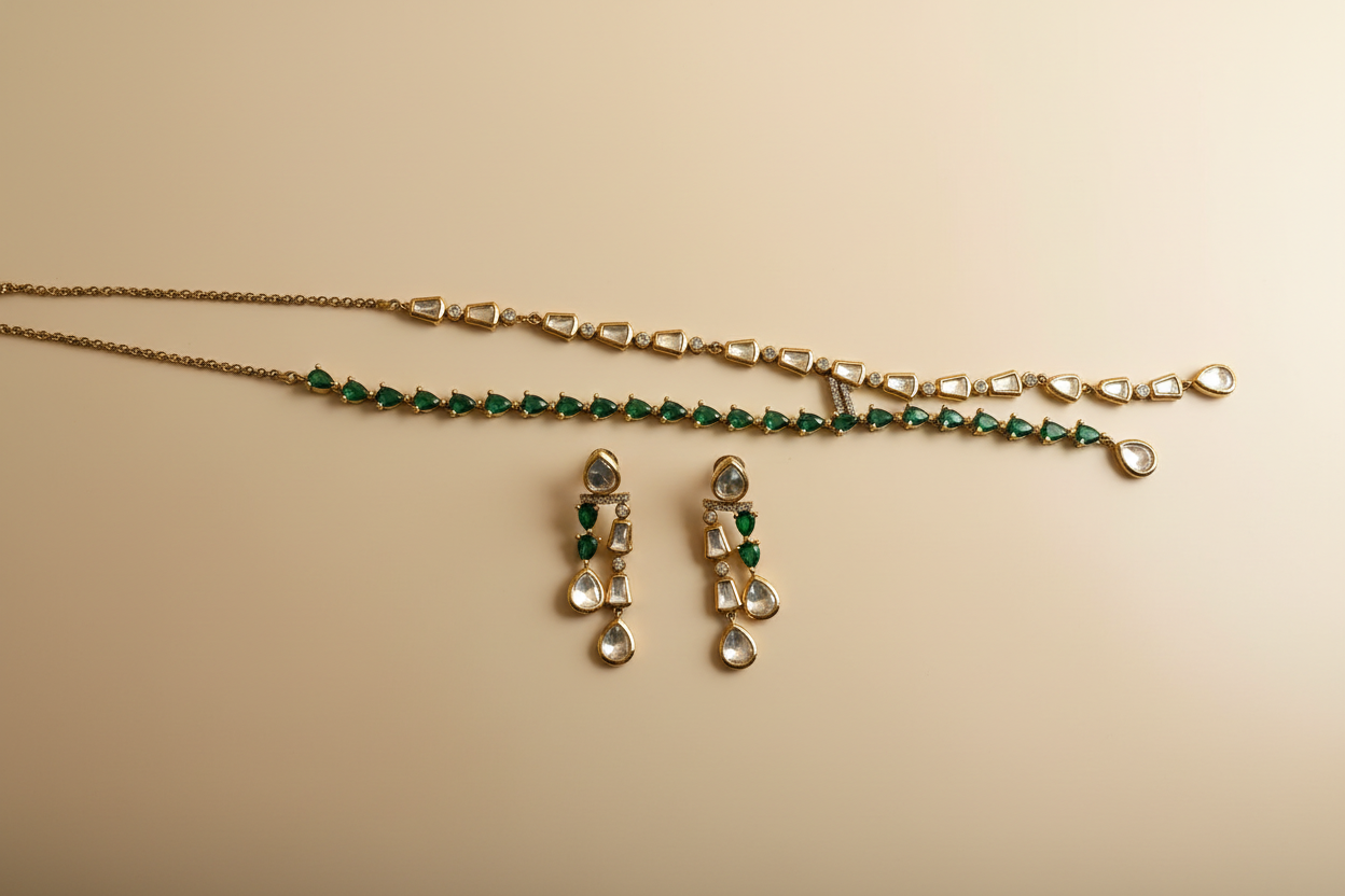 Designer Kundan Neckpiece set