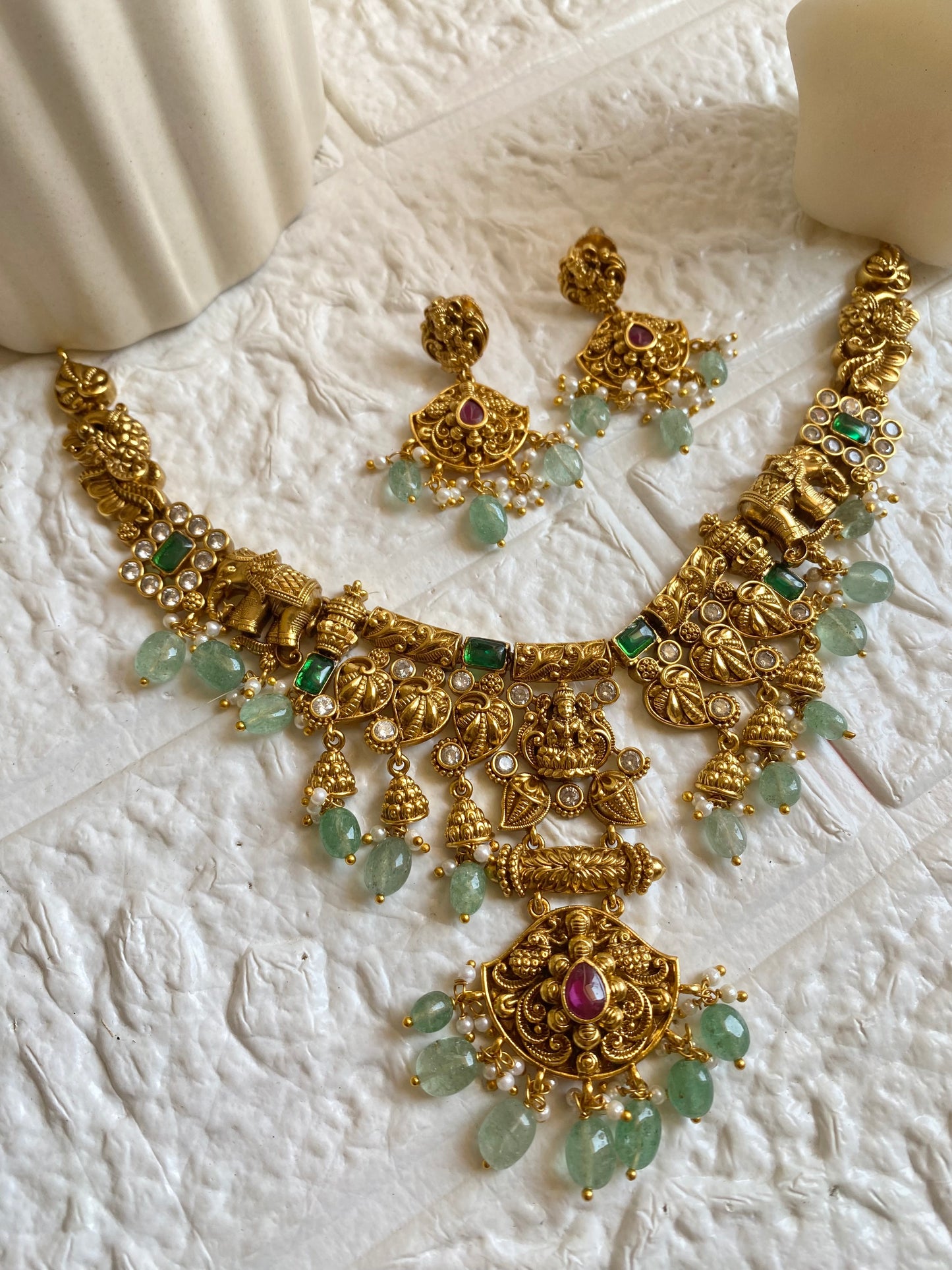 Antique Temple Necklace Set