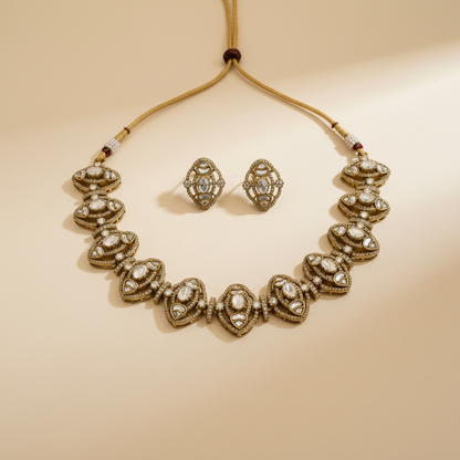 Designer Moissanite Choker Set