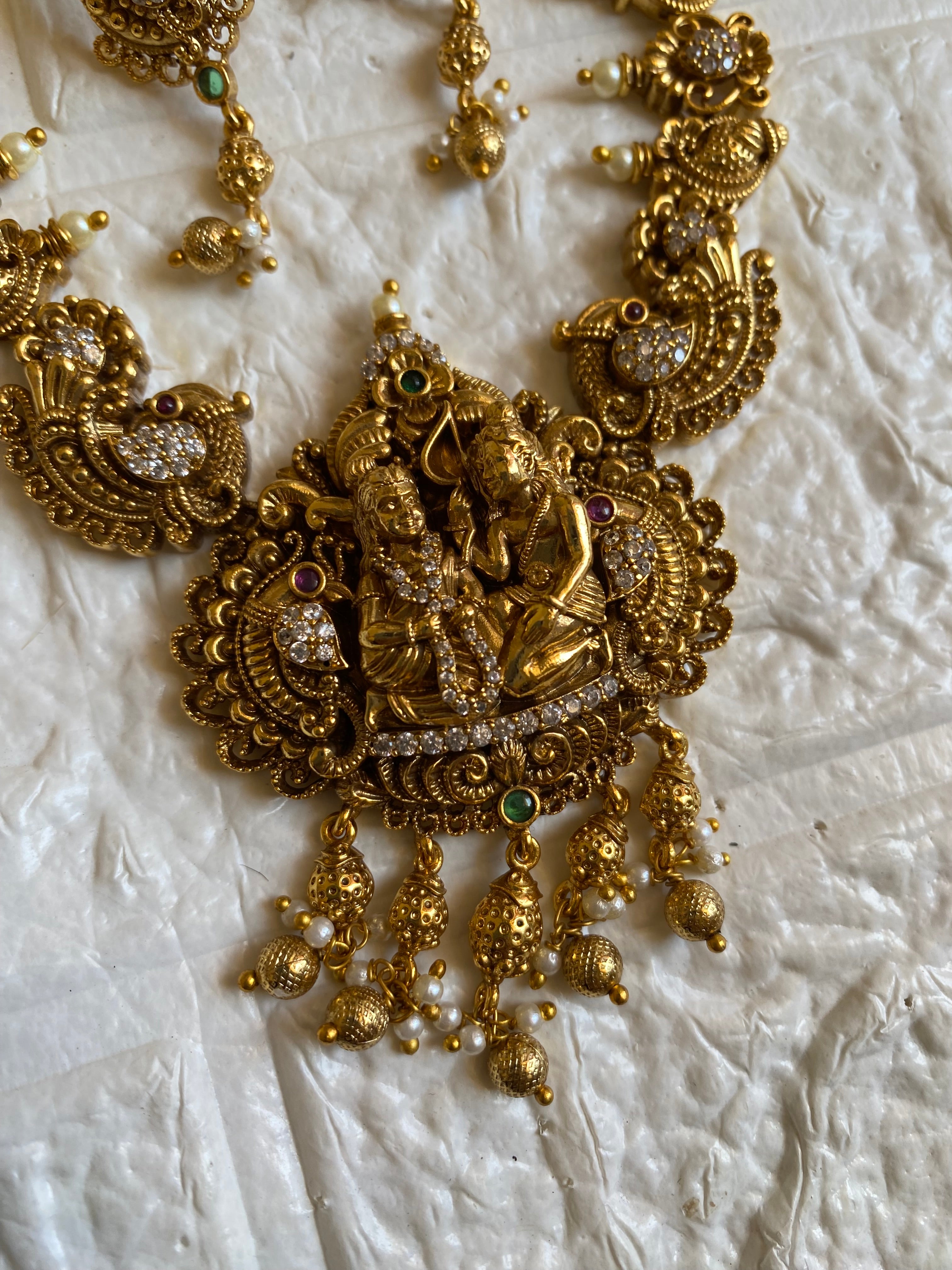 Signature Rama Lakshman Crafted Necklace Set