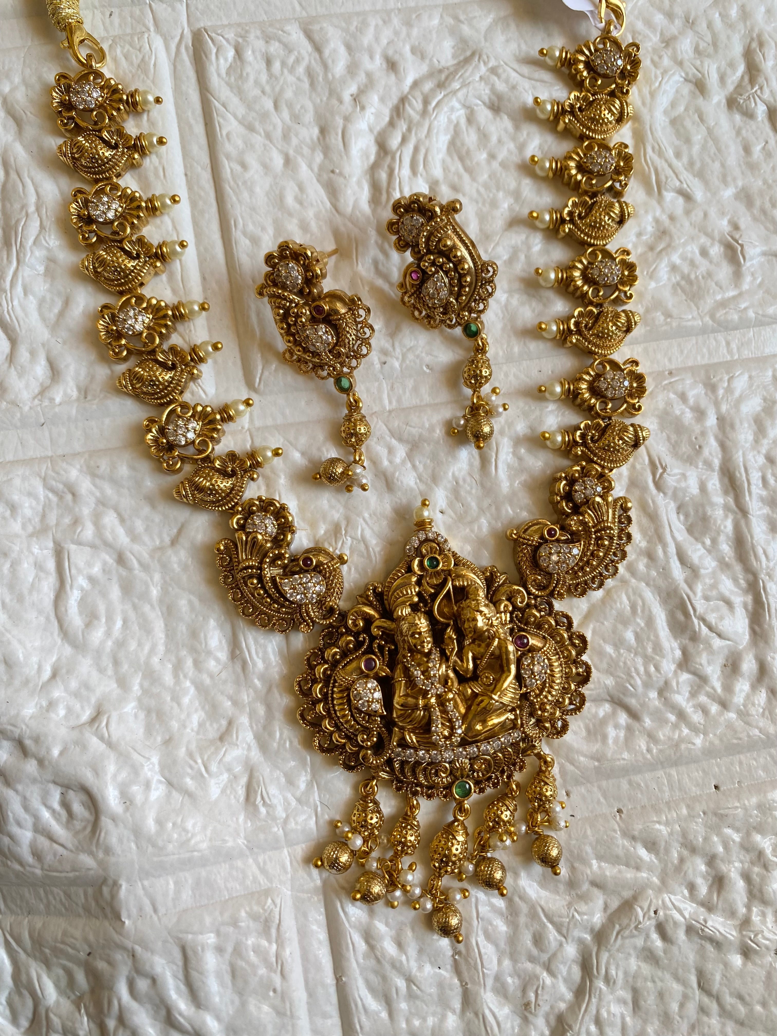 Signature Rama Lakshman Crafted Necklace Set