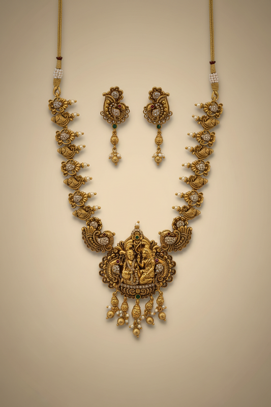 Signature Rama Lakshman Crafted Necklace Set