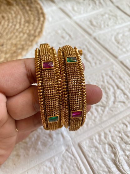 Signature Antique Bangles- Pair of 2