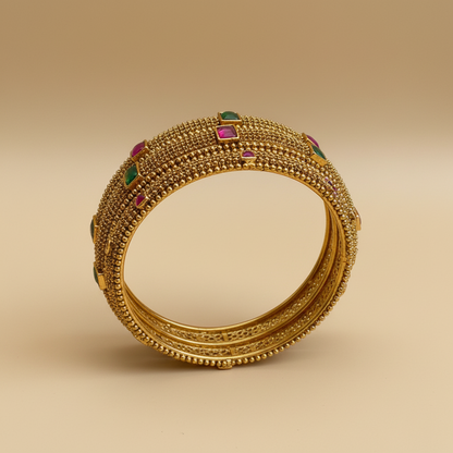 Signature Antique Bangles- Pair of 2