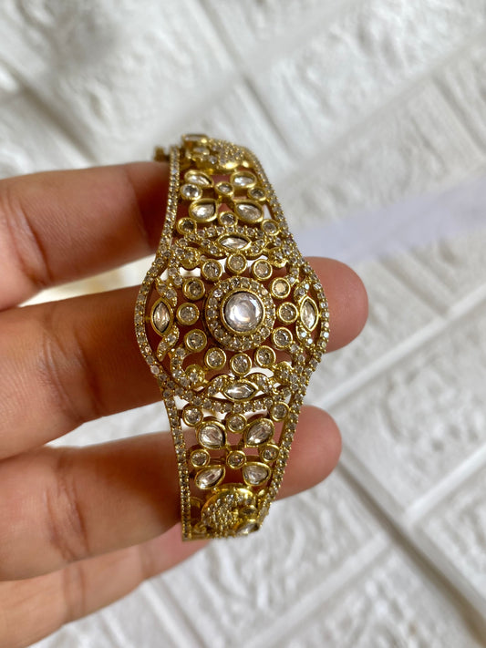 Statement Moissanite Screw Openable Bracelet