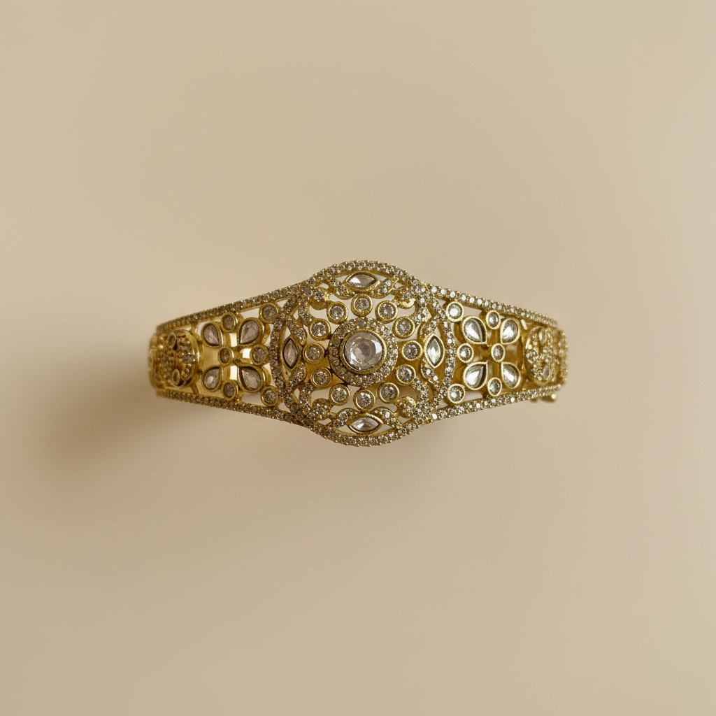 Statement Moissanite Screw Openable Bracelet