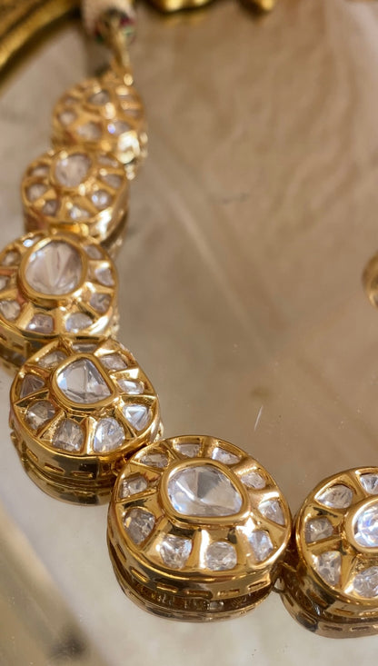 Statement Real Polki Jadau Choker Set