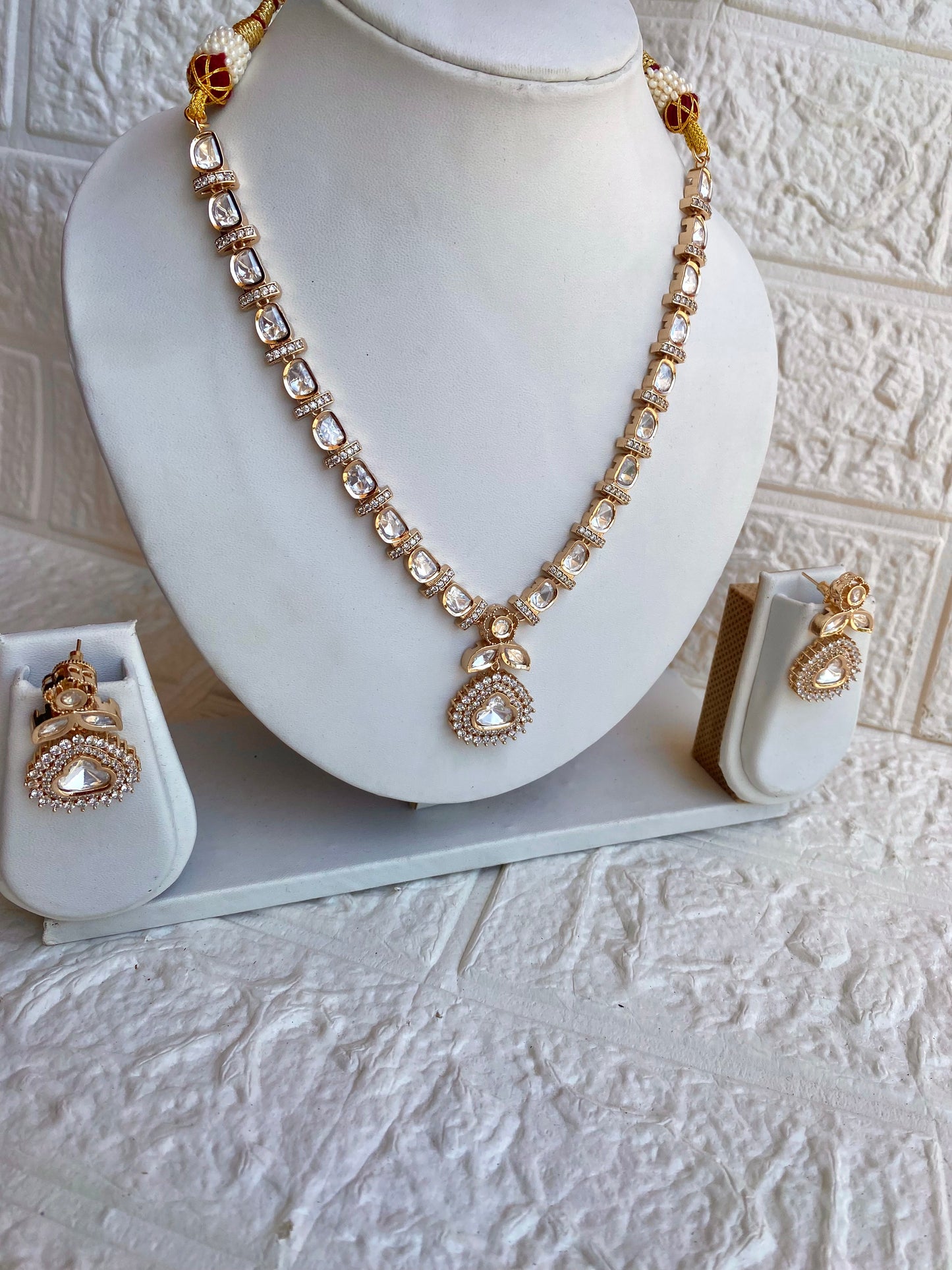 Moissanite Necklace Set