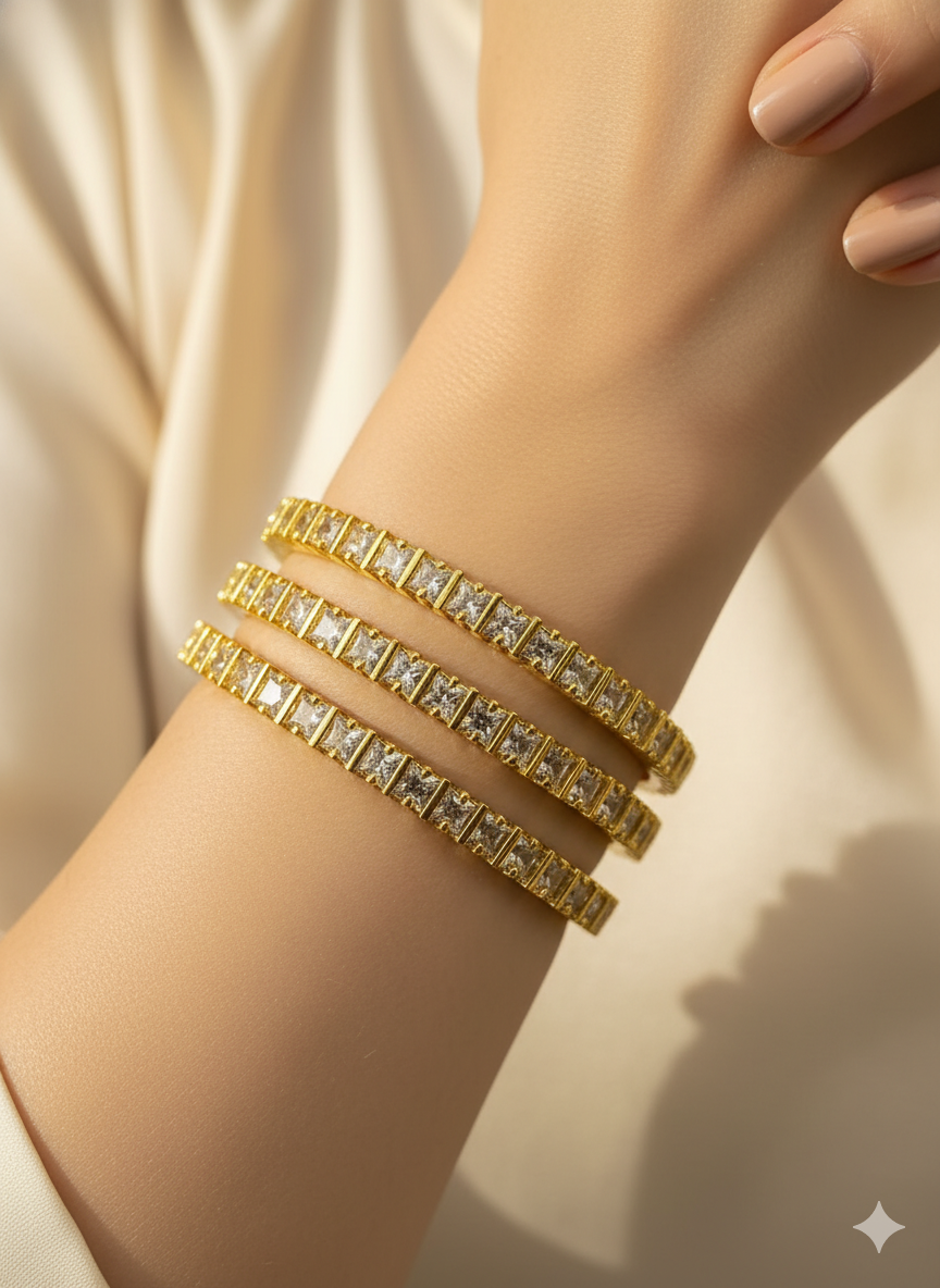 The "Regal" Bangles - Pair of 2 Bangles