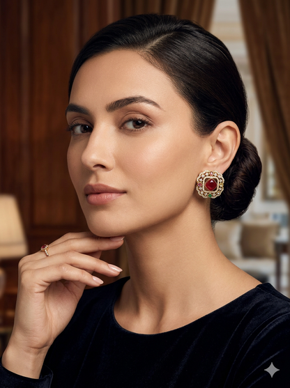 Muti Studded Studs Earrings
