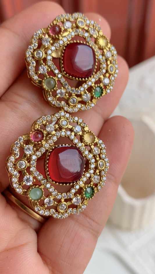 Muti Studded Studs Earrings