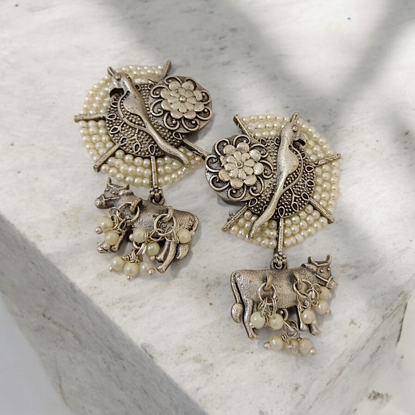 Quirky Silver Earrings