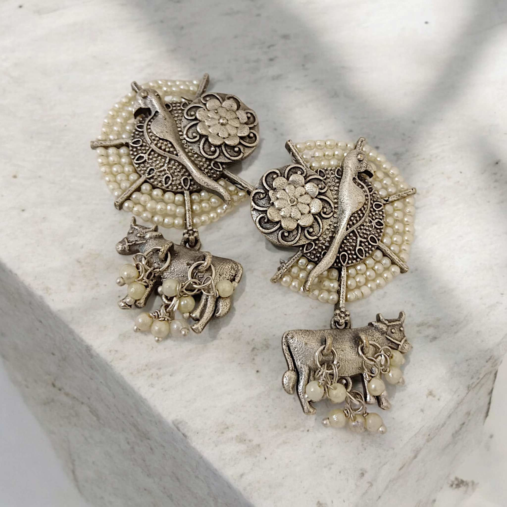 Quirky Silver Earrings