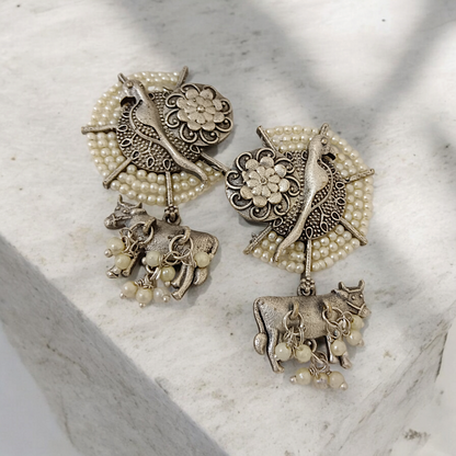 Quirky Silver Earrings