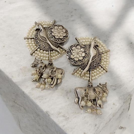 Quirky Silver Earrings