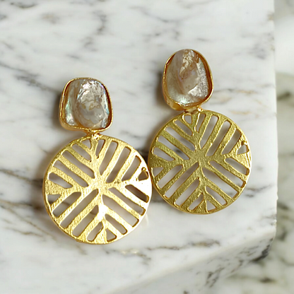 Natural Stone Anti Tarnish Earrings