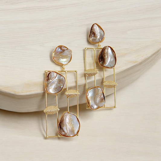 Druzy Stone Anti Tarnish Earrings