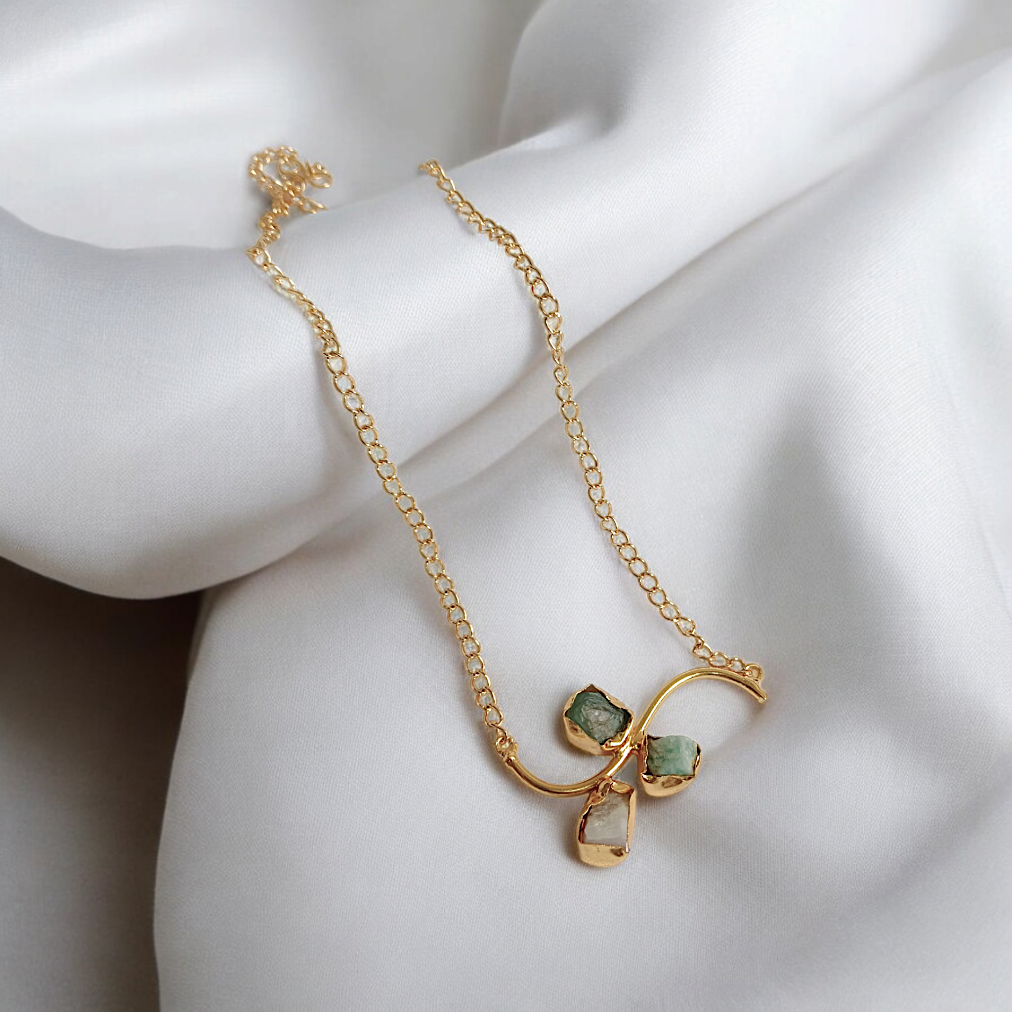 Sea Green Druzy Stone Neckpiece