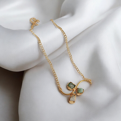Sea Green Druzy Stone Neckpiece