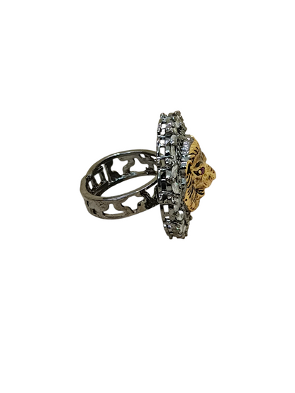 Statement Tigeress American Diamond Medium Adjustable Size Ring