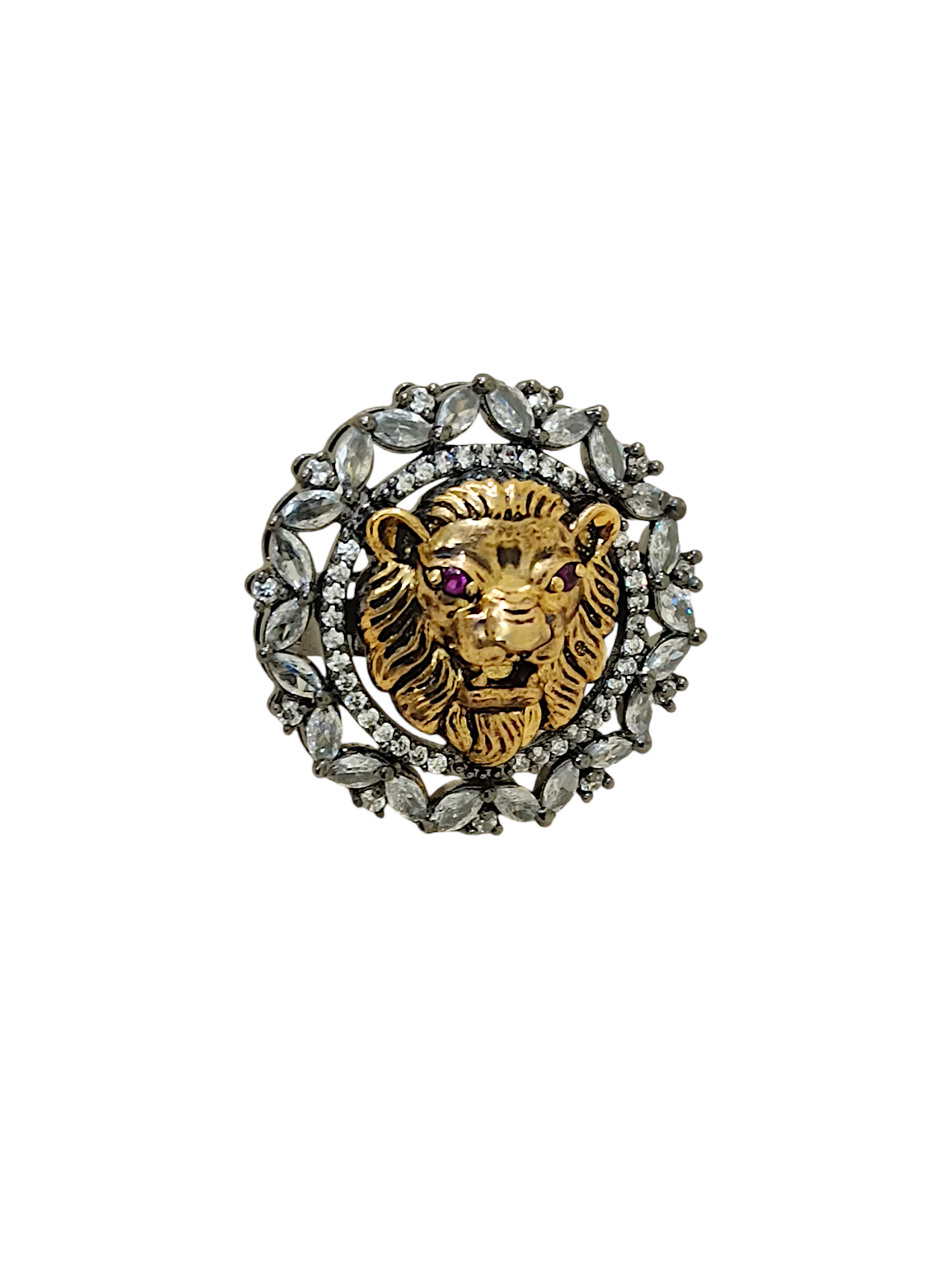 Statement Tigeress American Diamond Medium Adjustable Size Ring