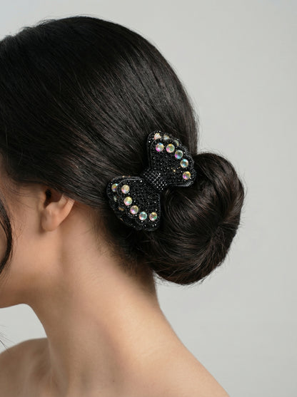 Black Hair Bow - [generated by Eldor AI]