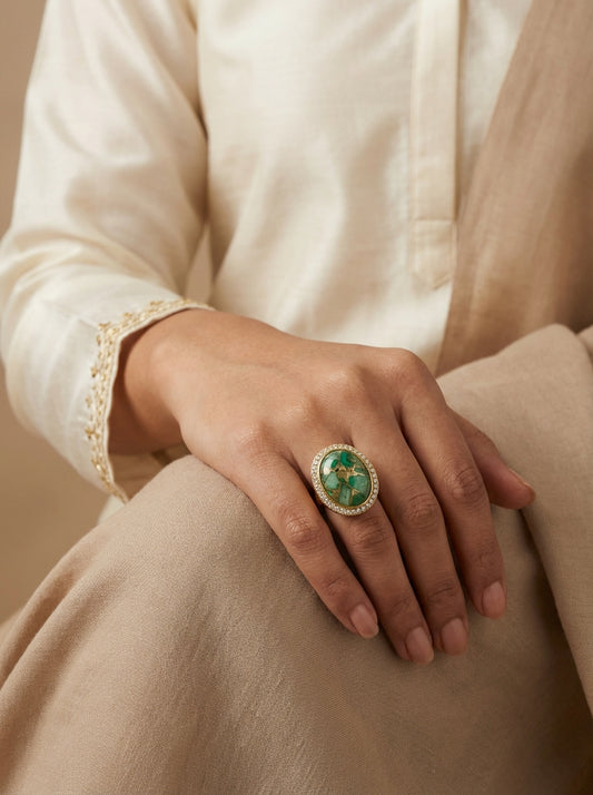 Signature "Malhar" Natural Stone Rings - [generated by Eldor AI]