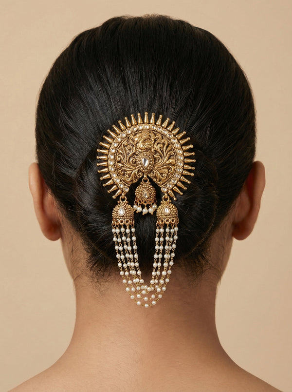 Antique Temple Hair Bun Pin - [generated by Eldor AI]