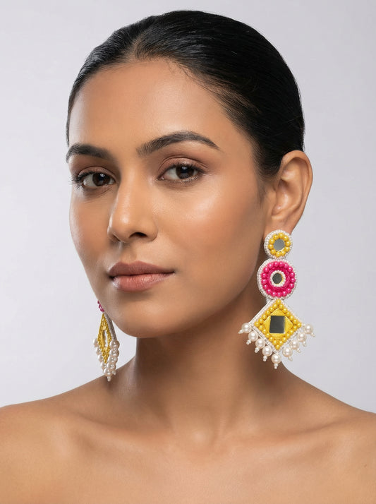 Sangeet Vibe Beads Handmade Earrings - [generated by Eldor AI]