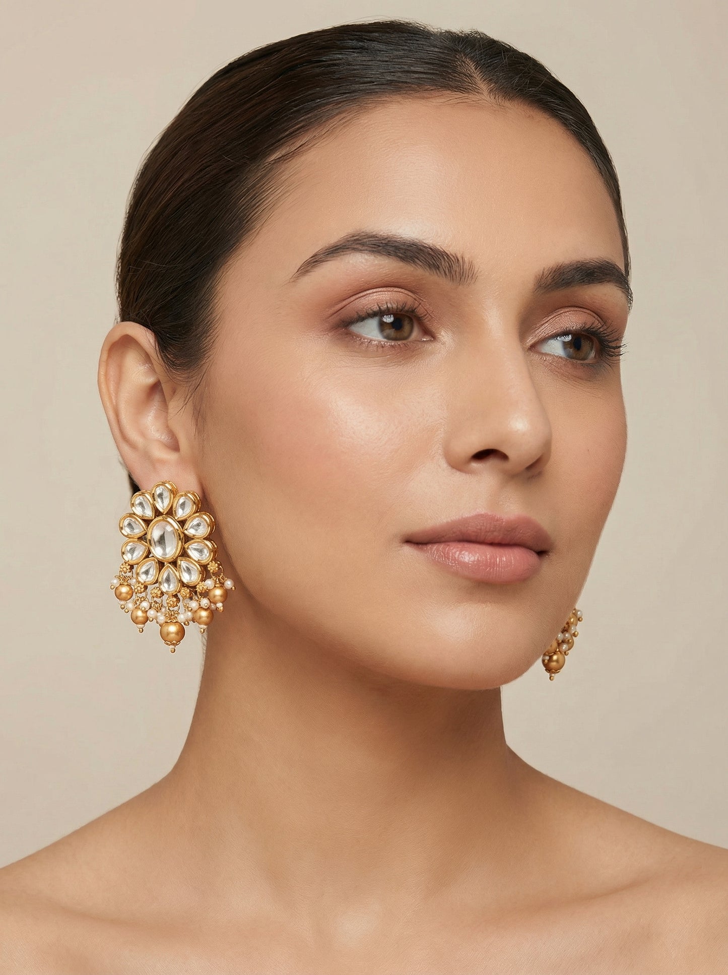 Kundan Jadau Earrings - [generated by Eldor AI]