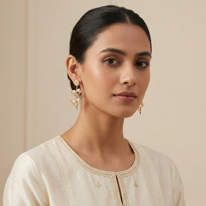 Pearl Anti Tarnish Earrings - [generated by Eldor AI]