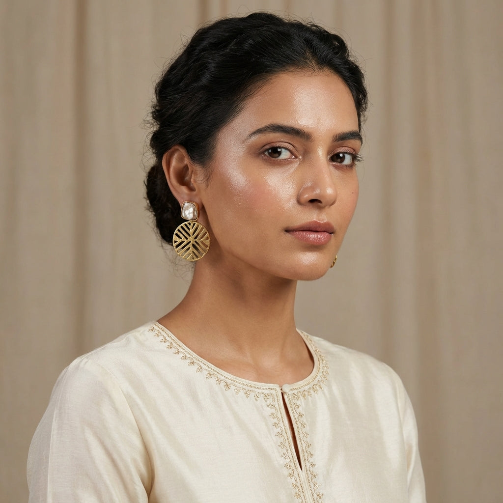 Natural Stone Anti Tarnish Earrings - [generated by Eldor AI]