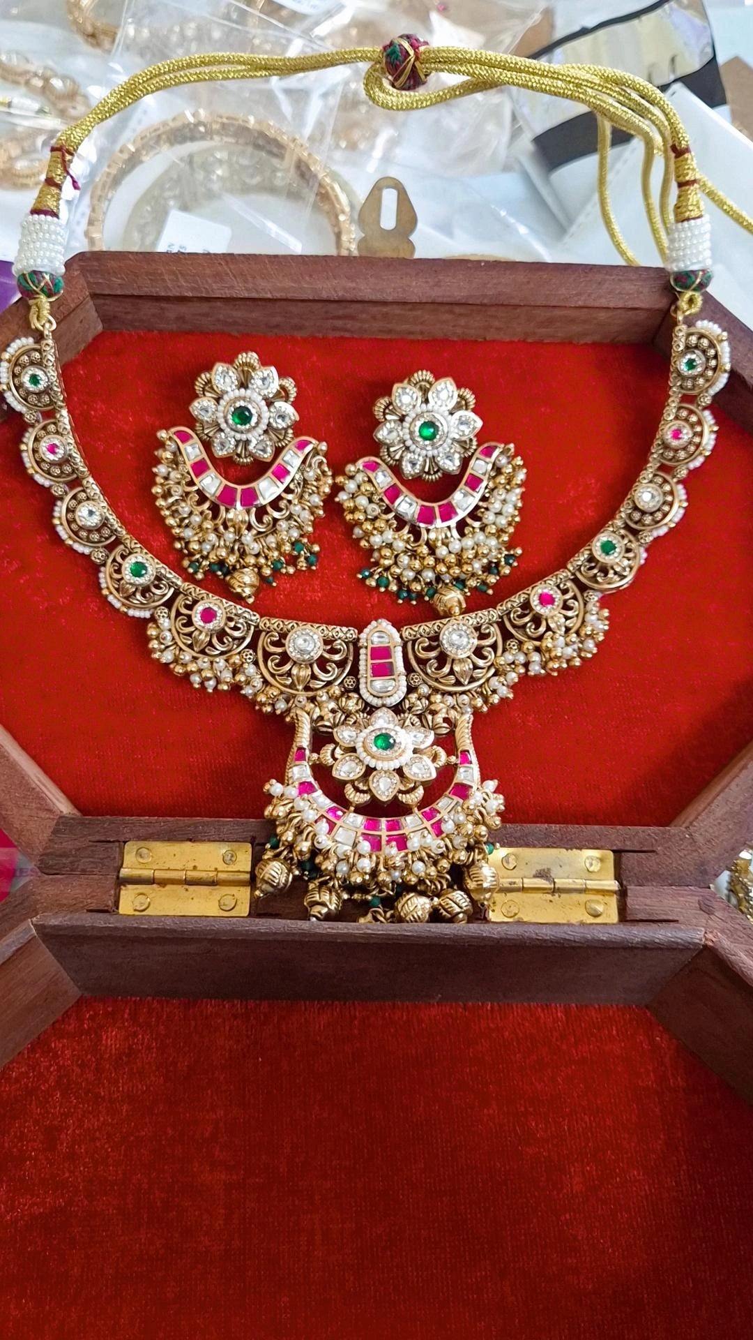Heritage Rajwadi Statement Necklace Set
