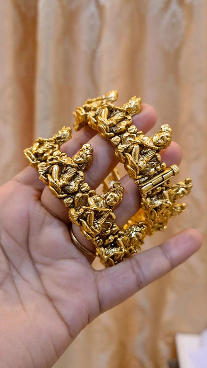 Signature Ladoo Gopal  Heritage Designer Screw Openable Kadda - Pair