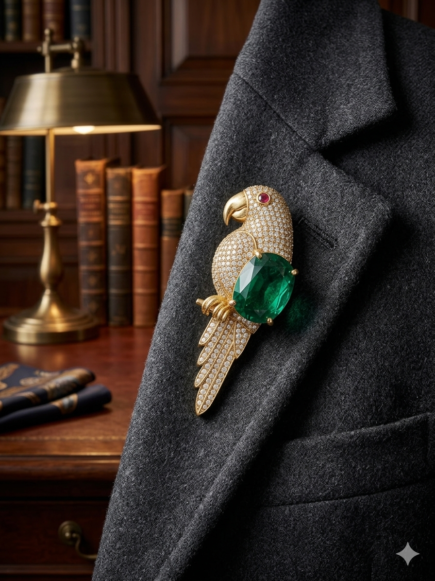 Emerlad Green Signature Unisex Brooch