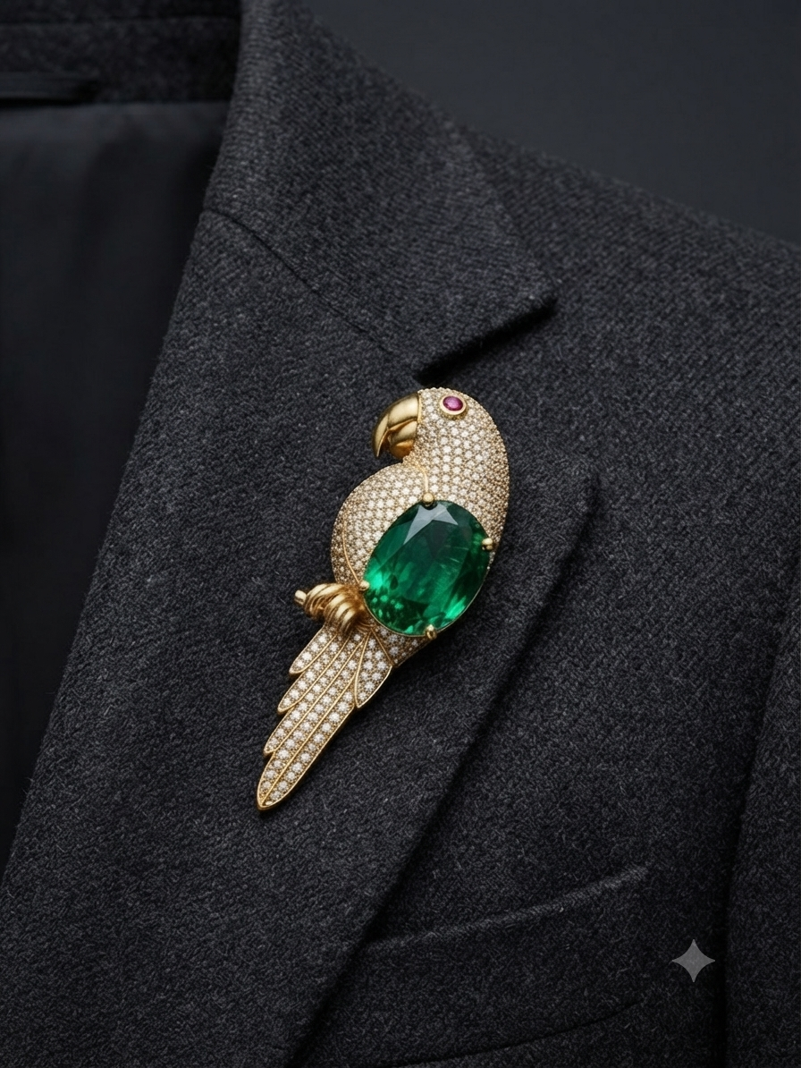 Emerlad Green Signature Unisex Brooch