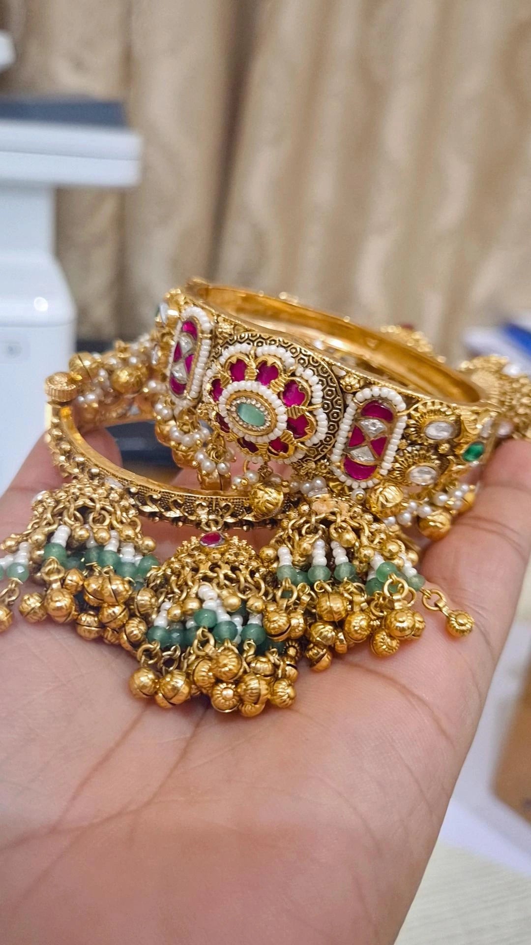Statement Padmavat Rajwadi Heritage Bangles - pair