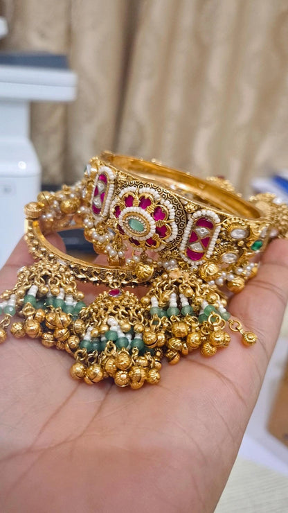 Statement Padmavat Rajwadi Heritage Bangles - pair