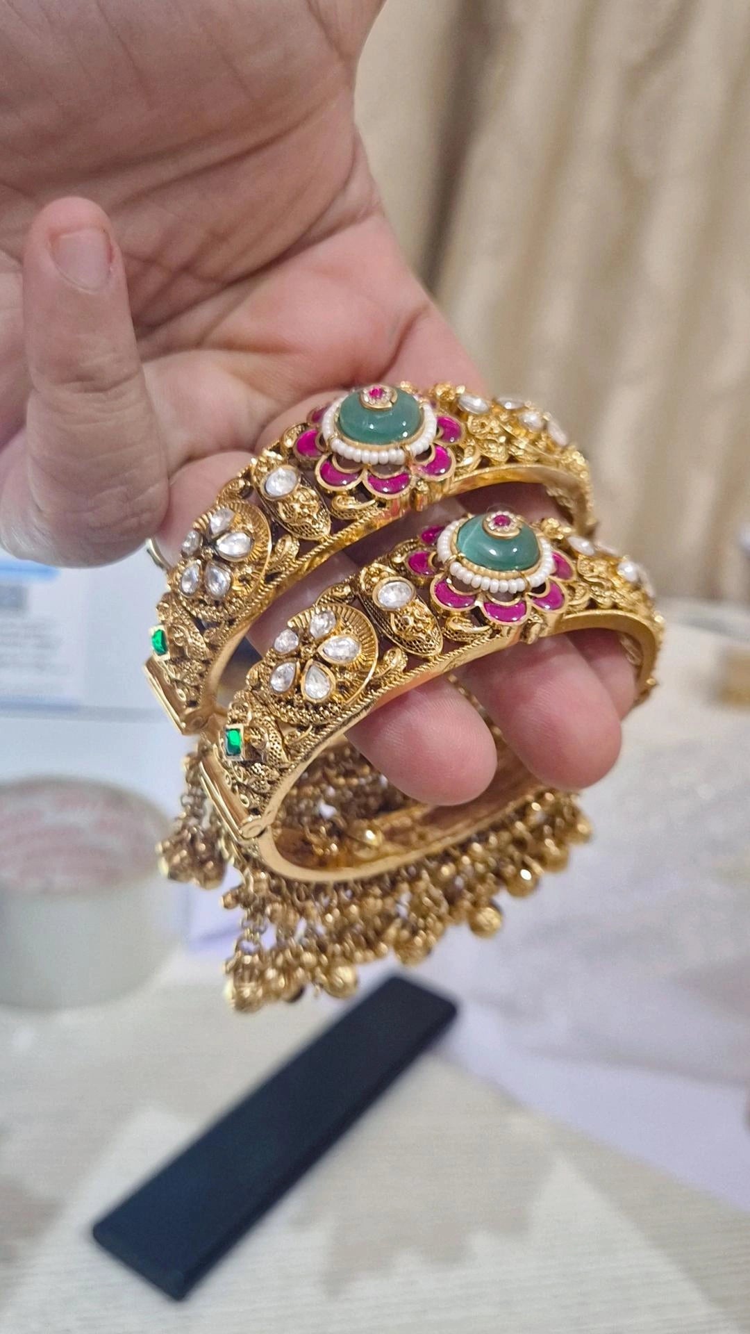 Statement Padmini Rajwadi Heritage Bangles - Pair