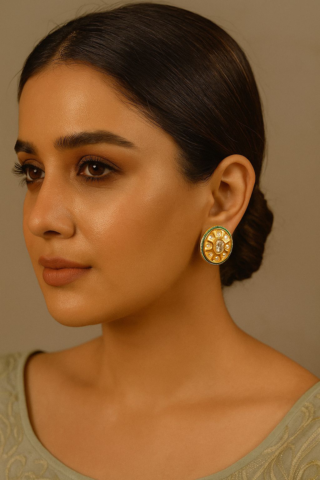 Dilbara Kundan Studs