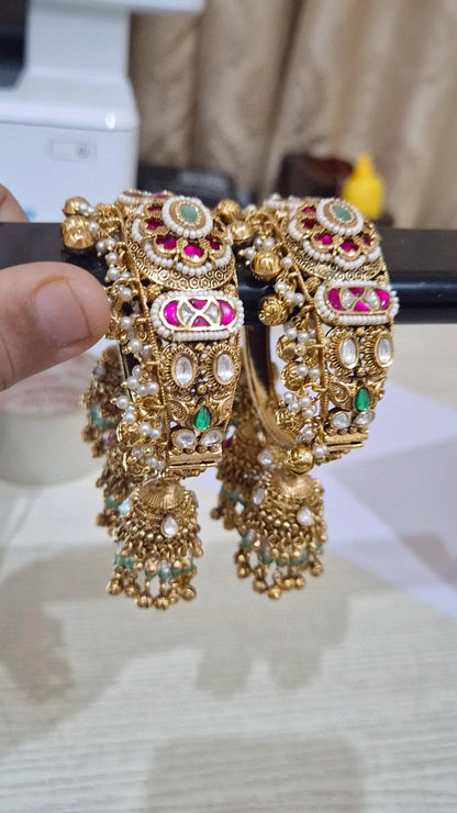 Statement Padmavat Rajwadi Heritage Bangles - pair